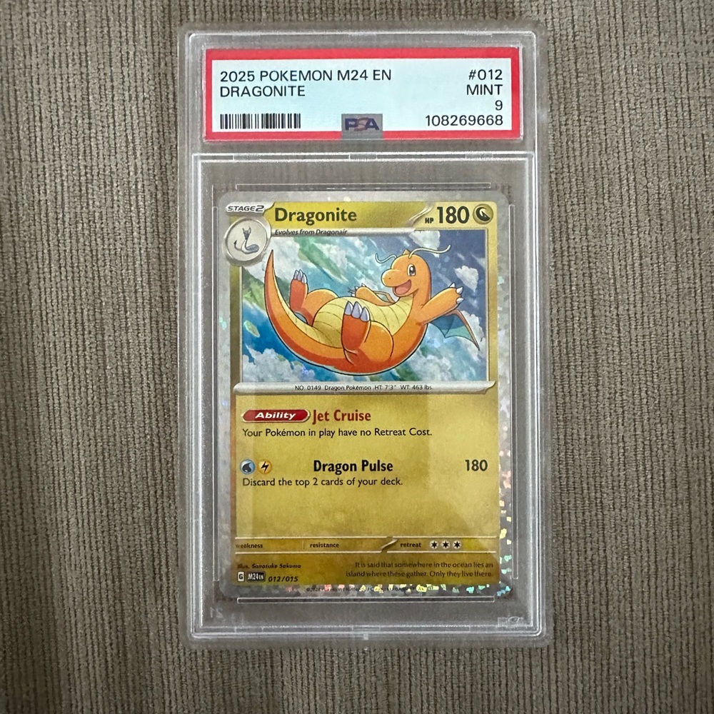 Pokémon dragonite PSA 012/015